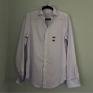 Calvin Klein Men’s Blue Button Down New Size 15 34/35 M